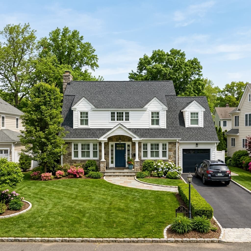 A classic suburban home in Bloomfield, NJ with a new architectural asphalt shingle roof