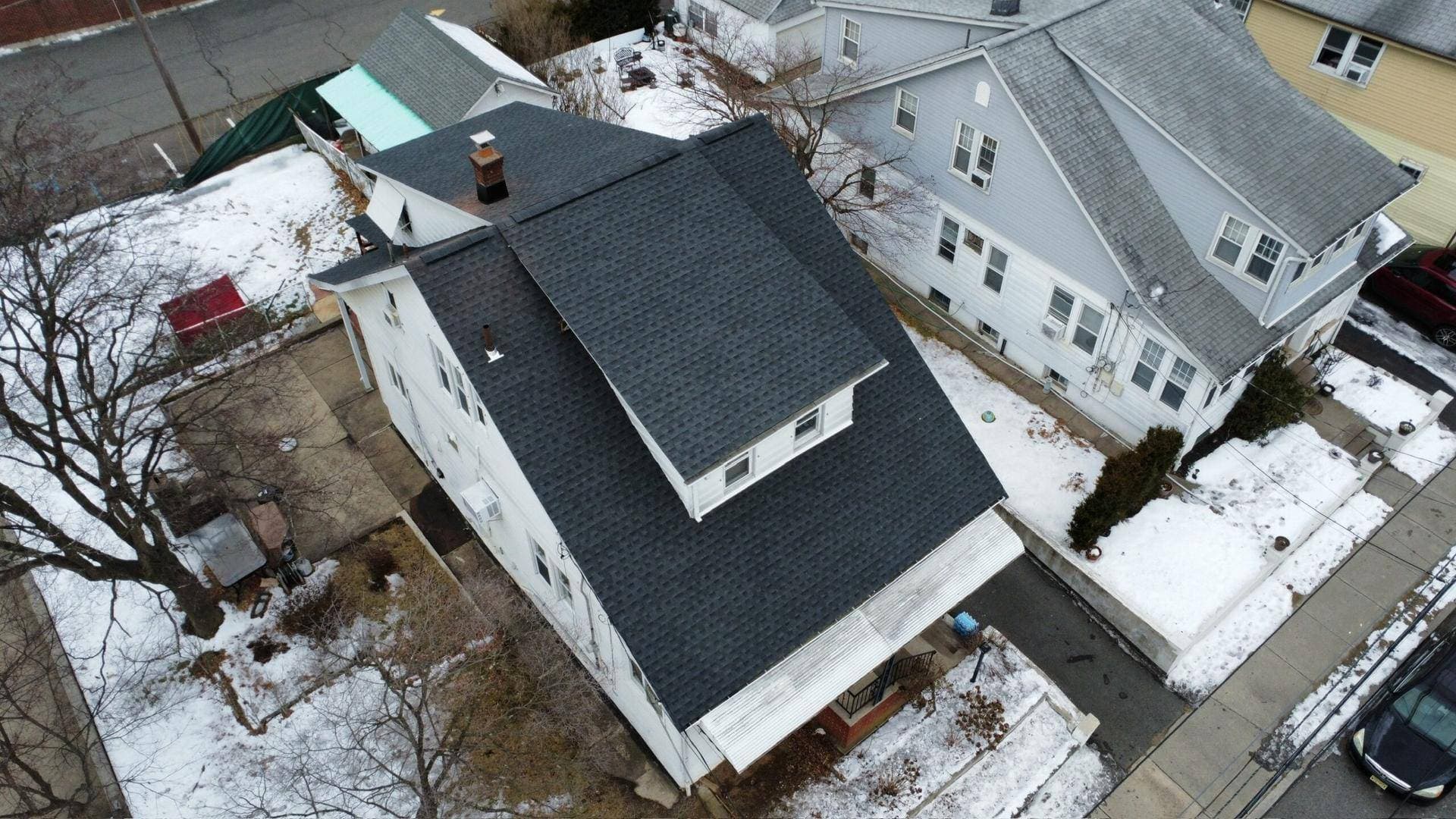 Aerial view of New Jersey residential neighborhoods