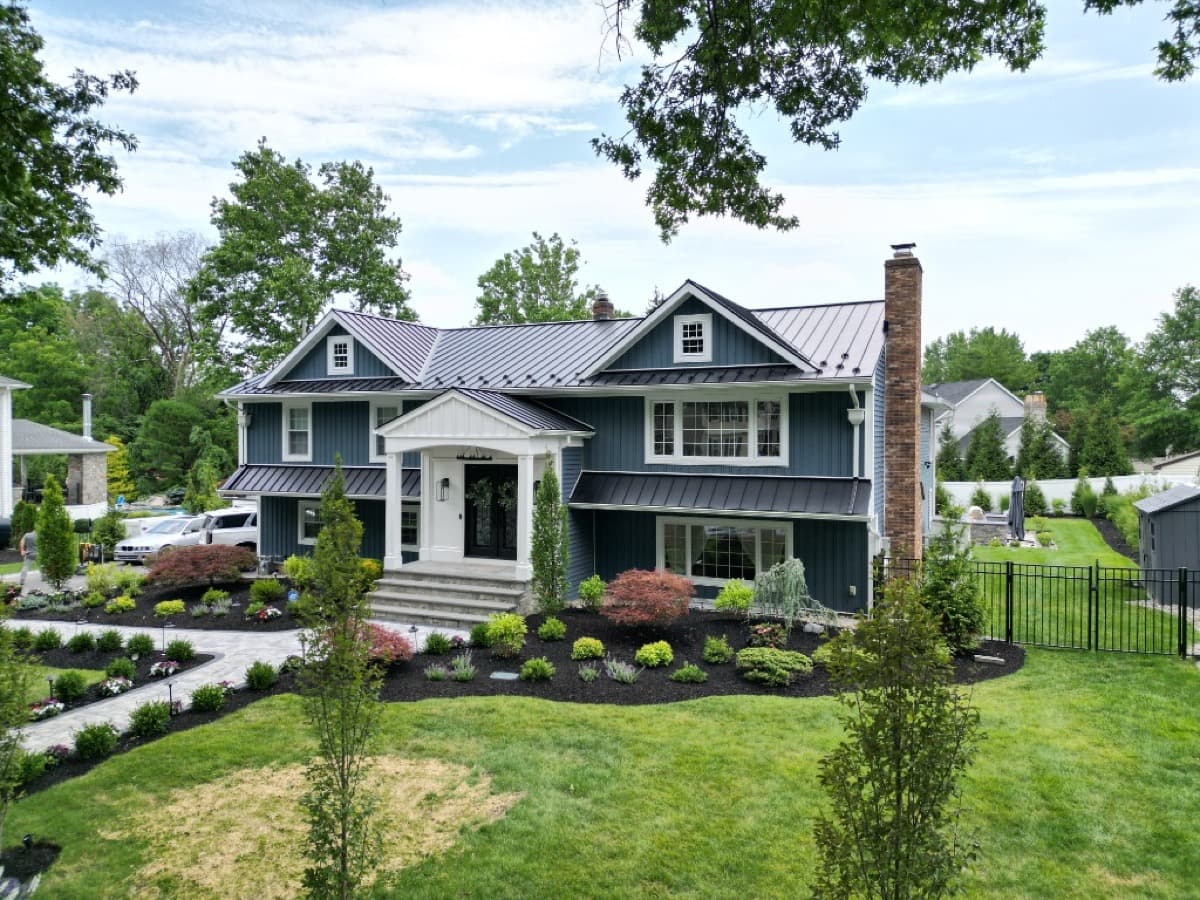 Standing seam metal roof installation