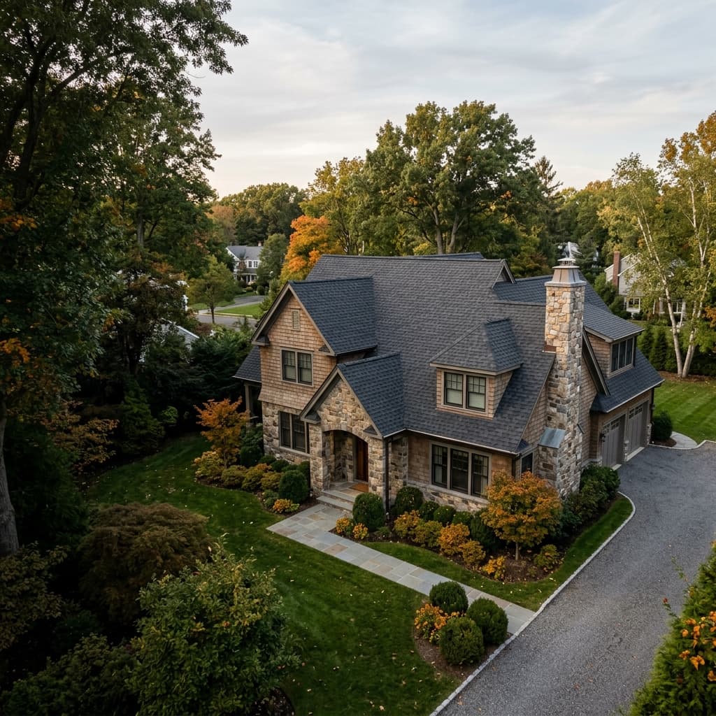 Residential asphalt shingle roof in Mount Olive New Jersey