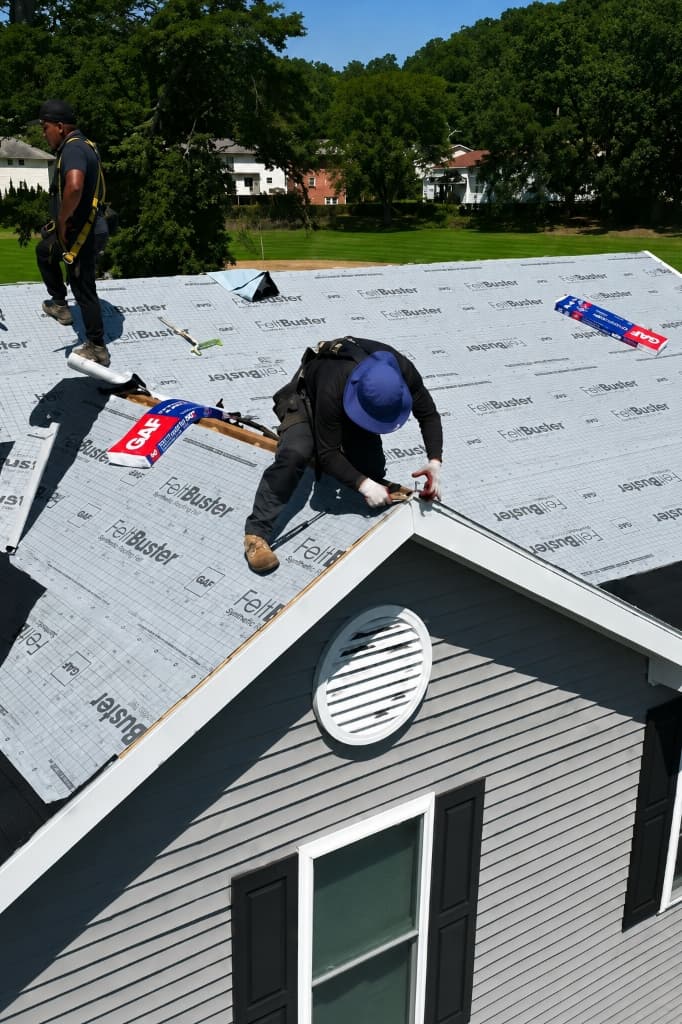 Professional residential roofing completed by Apex Roofing Solutions