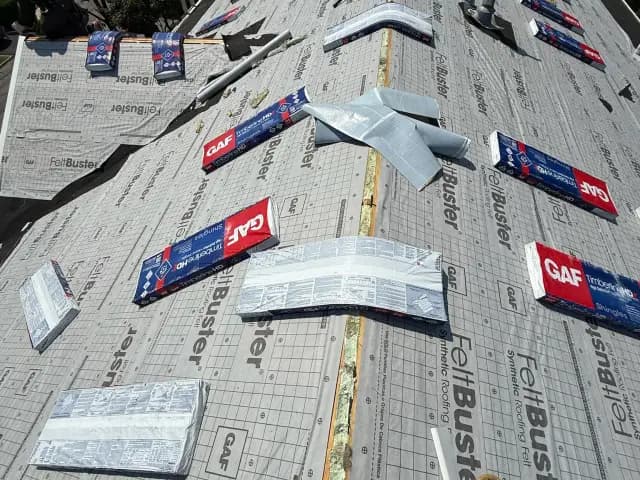 New roof after professional installation