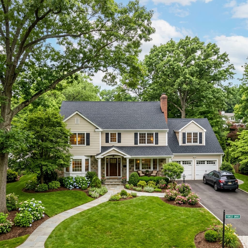 A beautiful, established residential home in West Orange NJ with a newly installed roof